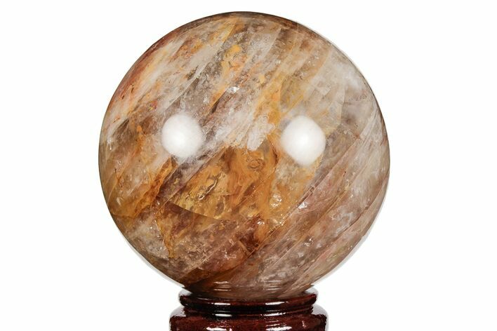 Gorgeous Polished Hematoid Quartz Sphere #203517